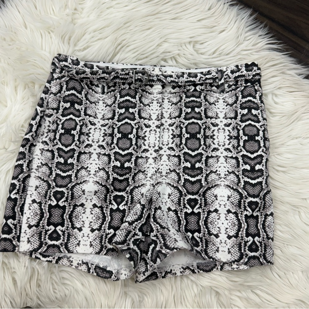 Express Snake Shortie High Rise Shorts